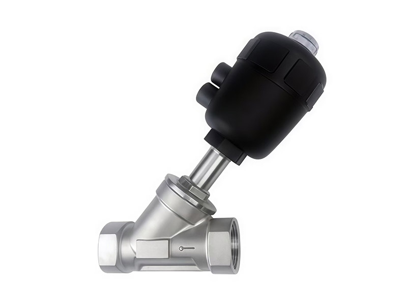 img of Plastic Head Pneumatic Thread Angle Seat Valve