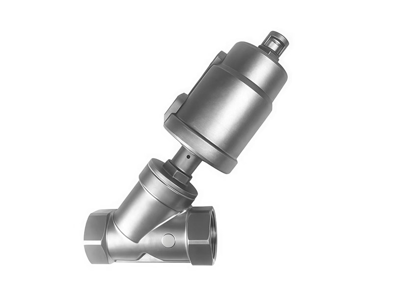 img of All Stainless Steel Pneumatic Threaded Angle Seat Valve