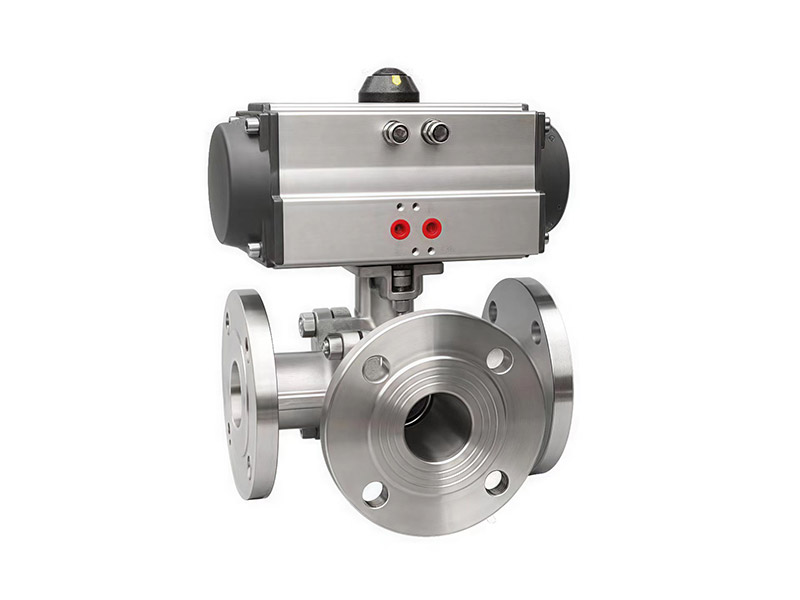 img of Pneumatic Three-way Flange Ball Valve
