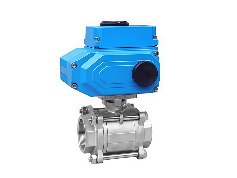 img of Electric Three-Piece Threaded Ball Valve