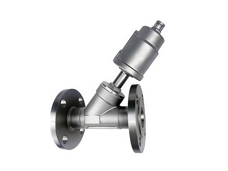 img of All Stainless Steel Pneumatic Flange Angle Seat Valve
